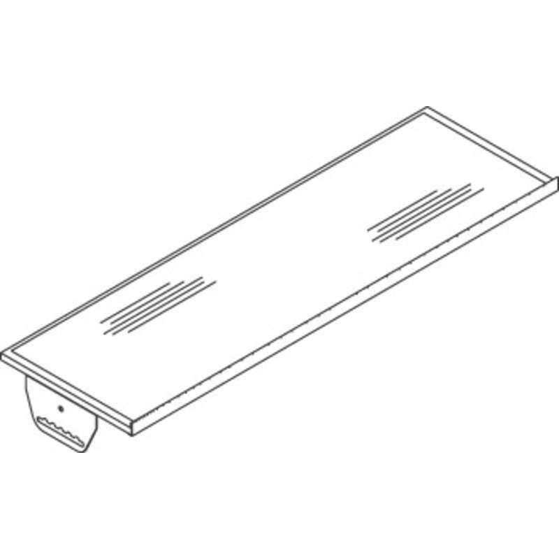 Dim4 Quick Ship Adjustable Metal Shelf with Standard Non-ESD-Safe Laminate and Brackets, 12"D x 60"W